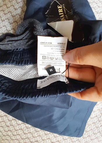 Koyu Gri Erkek Mini Şort Bel Detaylı - Görsel 7