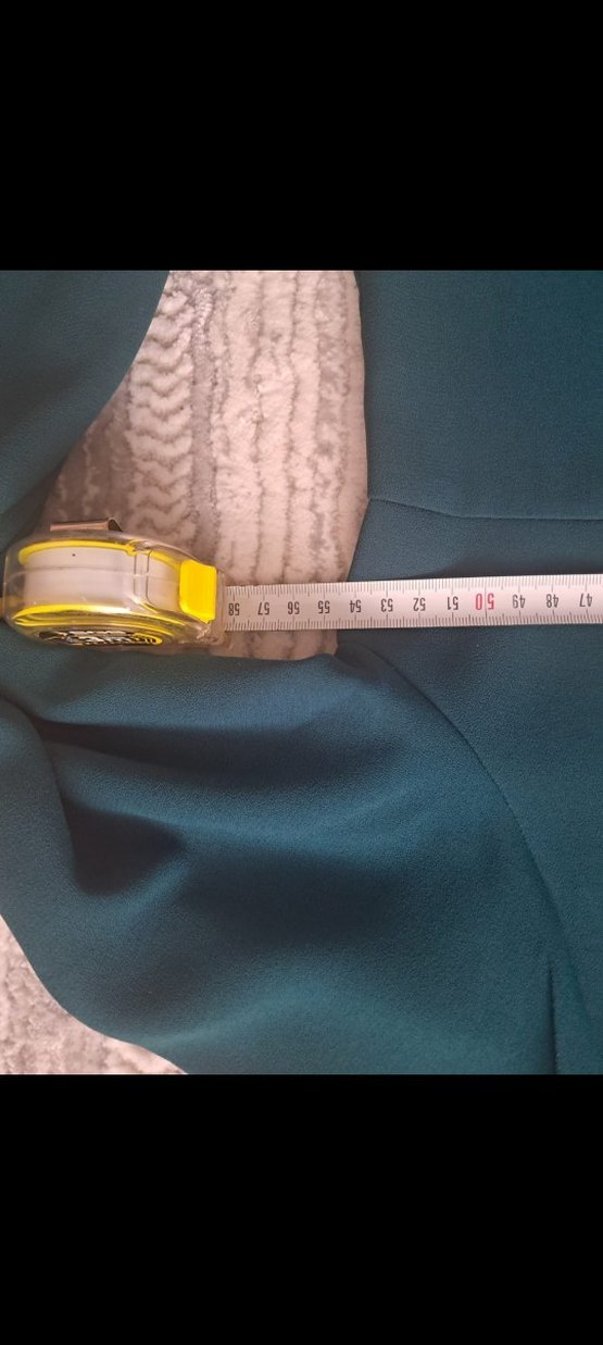 Uzun Turkuaz Kadın Elbise - Görsel 4