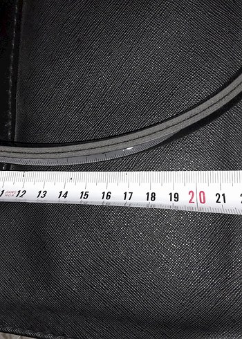 Siyah Deri Fermuarlı Kadın Çanta - Görsel 6