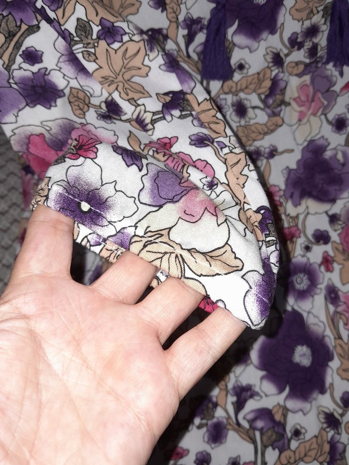 Çiçek Desenli Uzun Kollu Bohem Tunik - Görsel 4