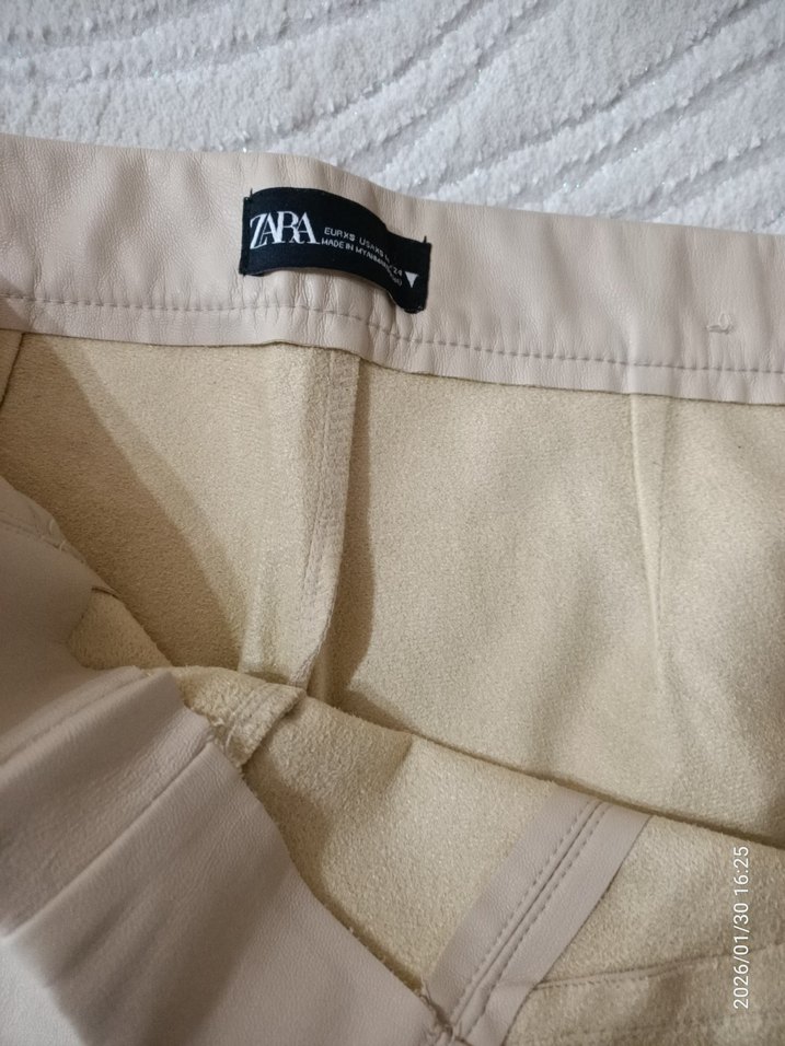 Zara deri pantolon - Görsel 4