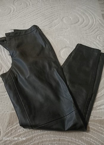 Siyah Deri pantolon - Görsel 5