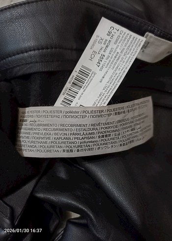 Siyah Deri pantolon - Görsel 4