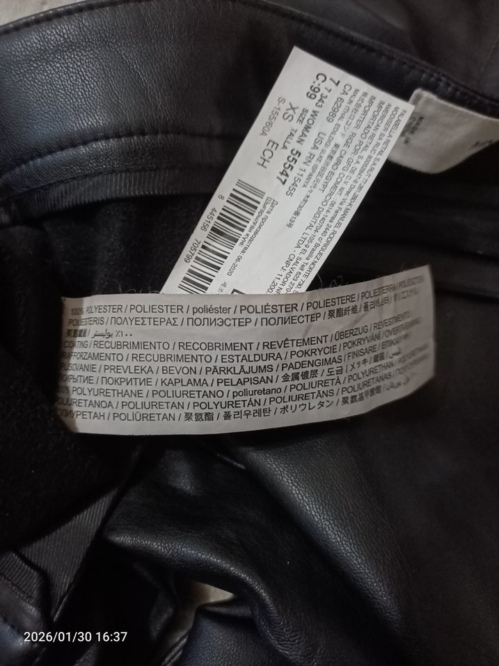 Siyah Deri pantolon - Görsel 4