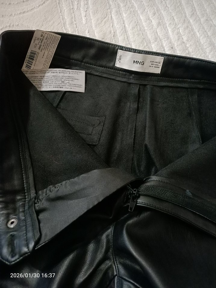 Siyah Deri pantolon - Görsel 3