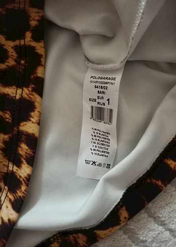 Kahverengi Leopar Desenli straplez - Görsel 4