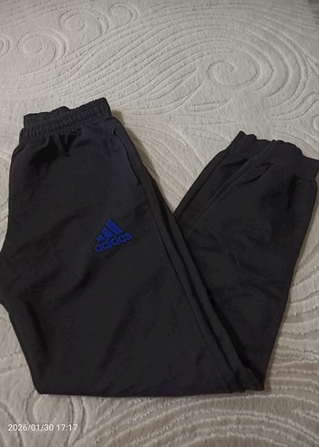 Gri Adidas Fermuarlı Erkek Outdoor Eşofman - Görsel 3