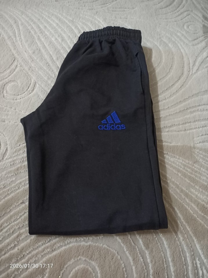 Gri Adidas Fermuarlı Erkek Outdoor Eşofman - Görsel 4