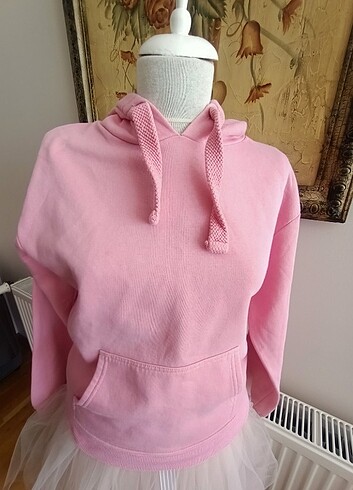 s Beden Mavi marka kapüşonlu sweatshirt