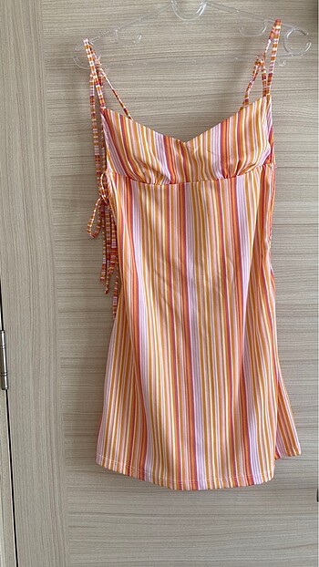 Renkli Bershka Mini Elbise