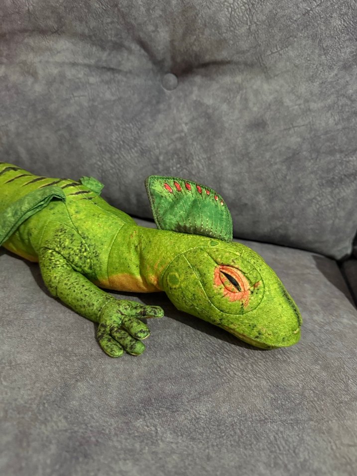 Sesli iguana peluş oyuncak - Görsel 2