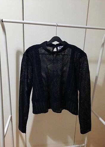 Zara Dantel Bluz - Görsel 2