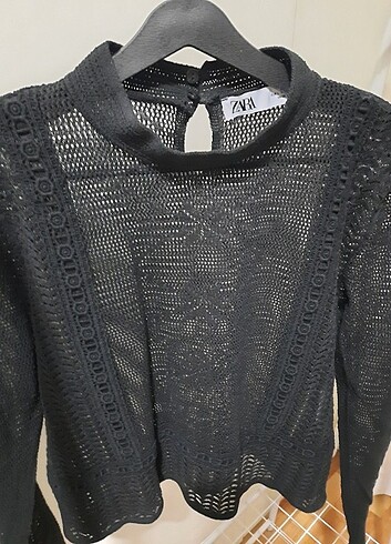 Zara Dantel Bluz - Görsel 6