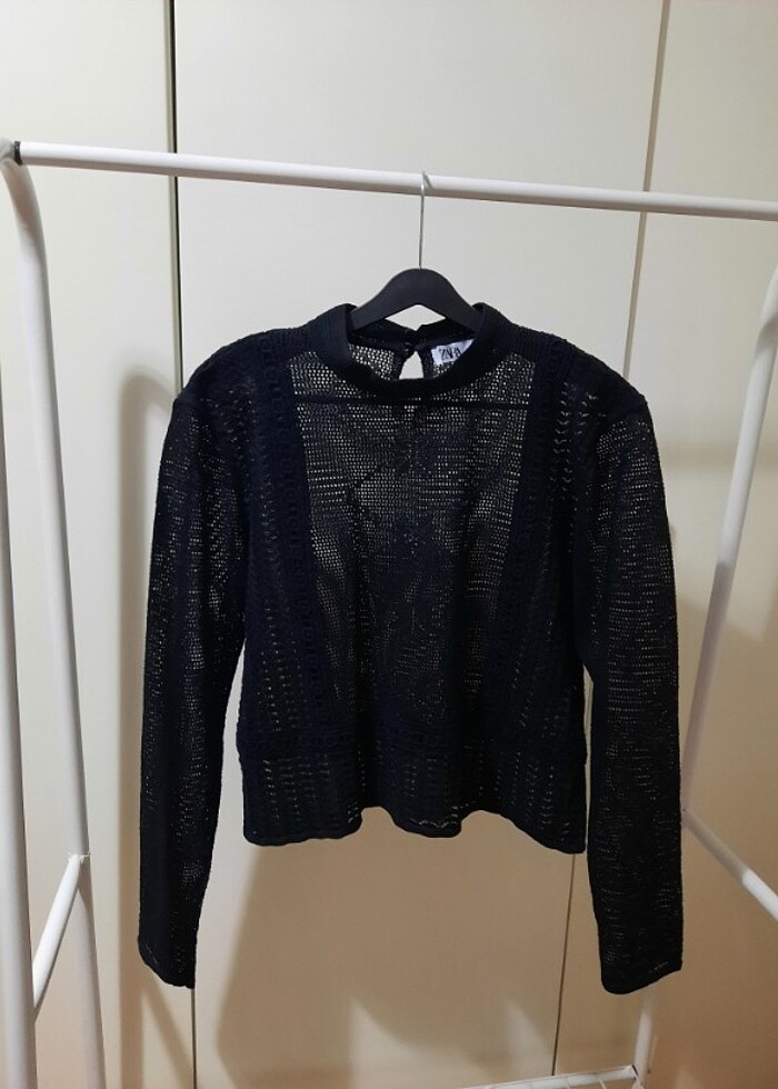 Zara Dantel Bluz - Görsel 2