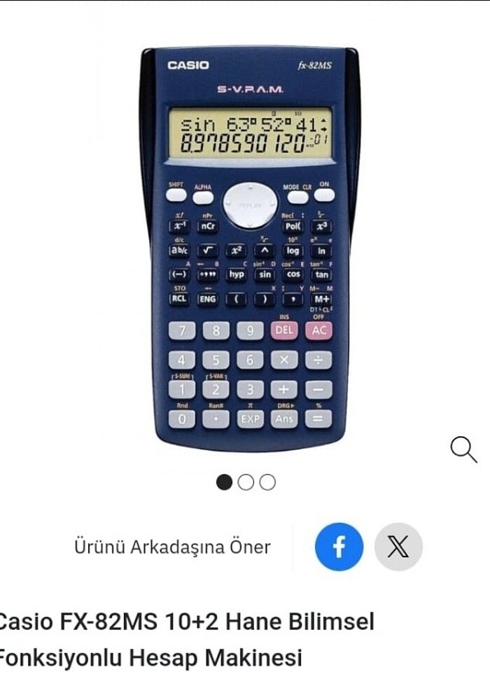 Casio Hesap Makinesi - Görsel 2