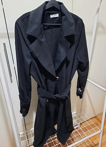 Siyah Trençkot - Görsel 2