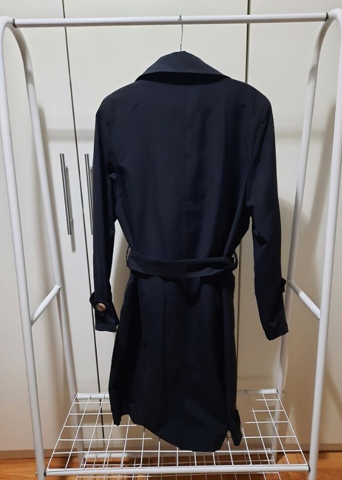 Siyah Trençkot - Görsel 4