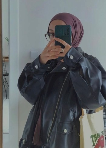 s Beden siyah Renk Siyah Deri Biker Ceket