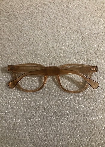 Bej şeffaf Vintage Bilge karga Kadın Gözlüğü