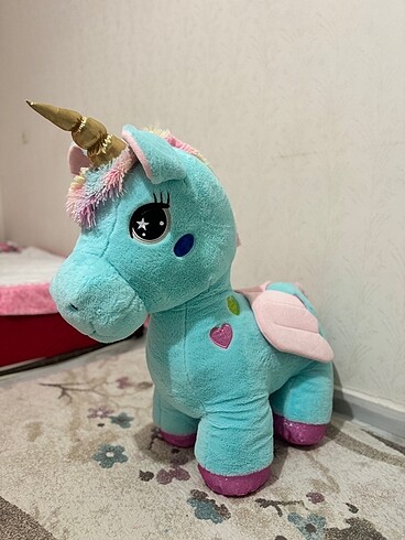  Beden Renk Son fiyat SIFIR 80 cm Büyük Peluş Unicorn At