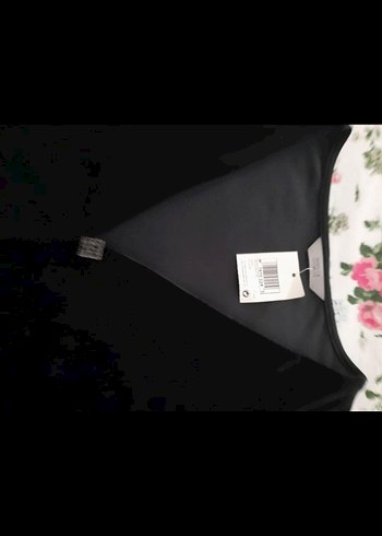 Siyah V Yaka Uzun Kollu Bluz - Görsel 3