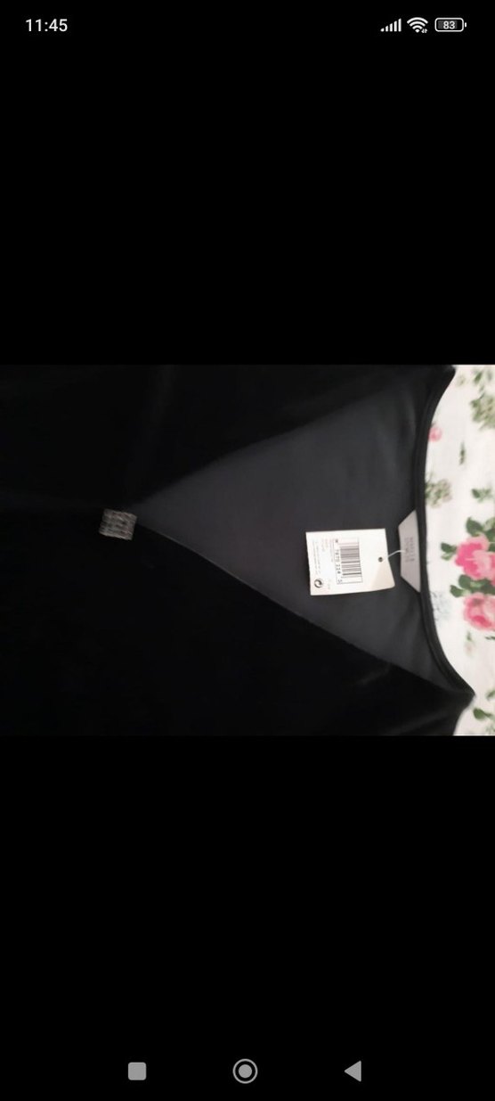 Siyah V Yaka Uzun Kollu Bluz - Görsel 3