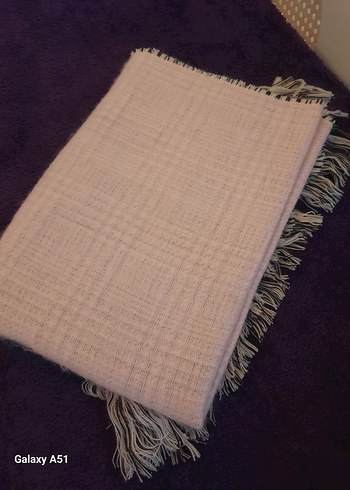 Gri Pilili Bohem Kadın Şal pembe - Görsel 2