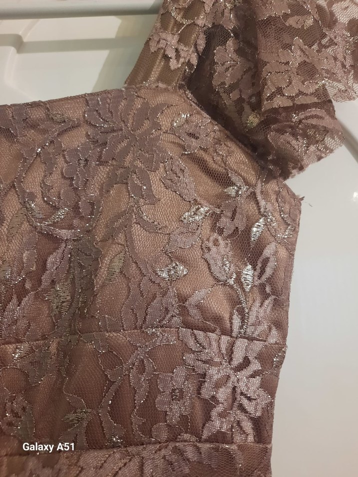 Dantel Detaylı Uzun Abiye Elbise - Görsel 4