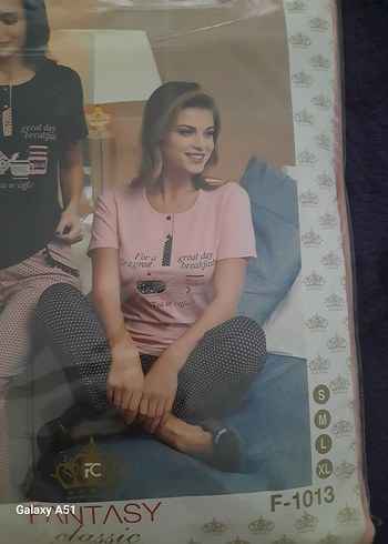 Kadın Baskılı Kısa Kollu Mini Pijama Takımı - Görsel 4