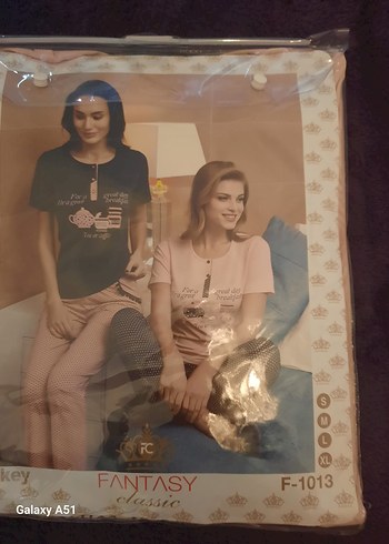 Kadın Baskılı Kısa Kollu Mini Pijama Takımı - Görsel 3