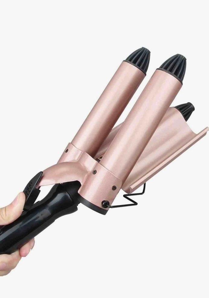 Bej Pastel Üçlü Saç Maşası aprilla - Görsel 3