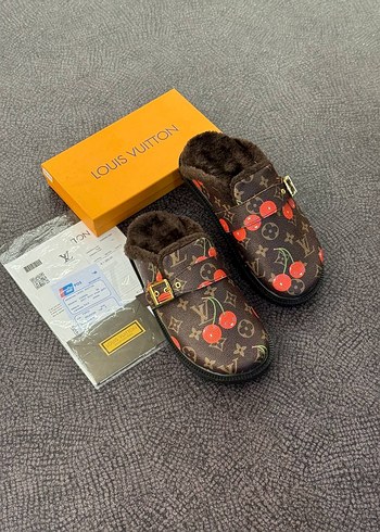 Louis Vuitton Louis Vuitton Kadın Mavi Baskılı Terlik