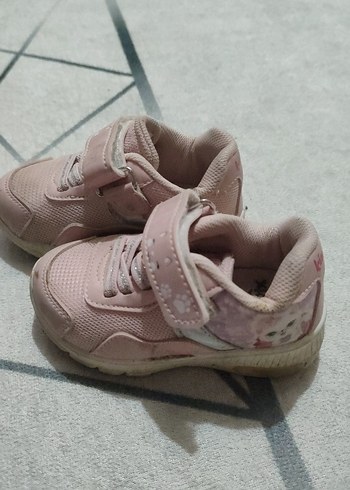 Kinetix Kız Çocuk Pembe Cırt Cırtlı Spor Ayakkabı