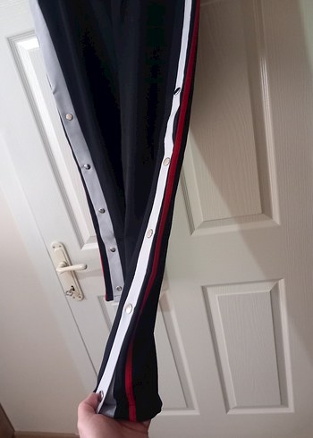 Düğmeli Gri Kadın Kumaş Pantolon - Görsel 2