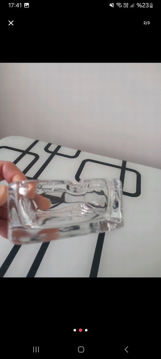 Kalın cam küllük 
Ürün yenidir - Görsel 2