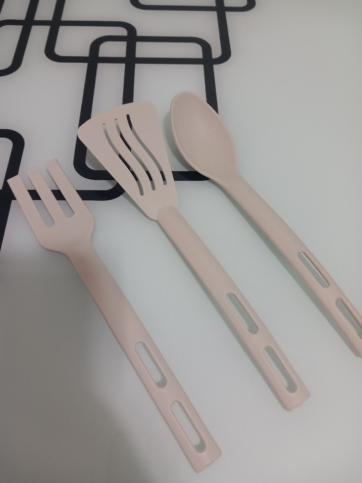 Bej Plastik Mutfak Gereçleri Seti - Görsel 3