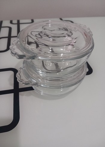 Cam Kapaklı Yuvarlak Fırın Kabı Seti - Görsel 4