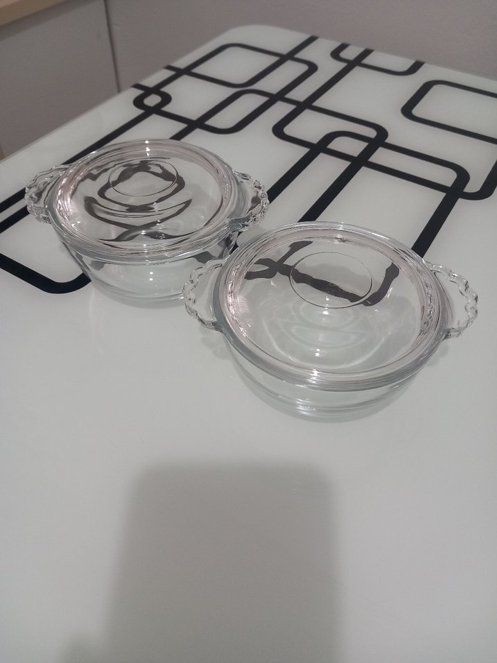 Cam Kapaklı Yuvarlak Fırın Kabı Seti - Görsel 3