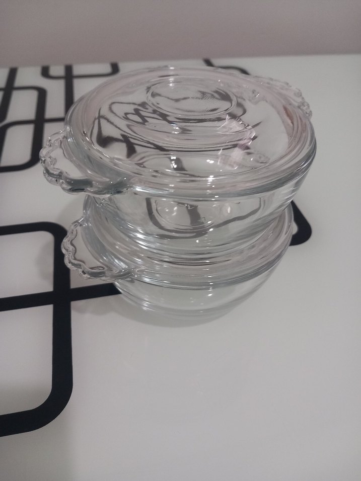 Cam Kapaklı Yuvarlak Fırın Kabı Seti - Görsel 4
