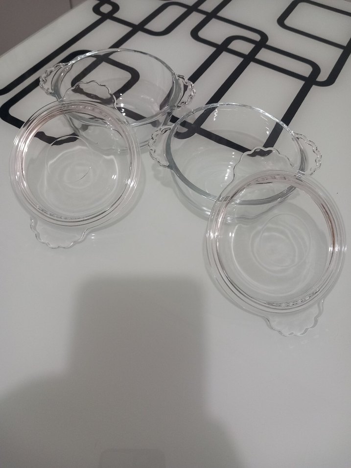 Cam Kapaklı Yuvarlak Fırın Kabı Seti - Görsel 2