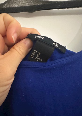 H&M H&M XS SAKS MAVİSİ MİDİ PENYE ELBİSE