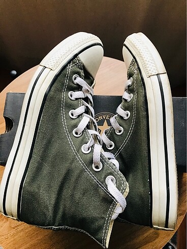 38 Beden Yeşil converse bayan spor ayakkabı