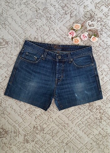 40 Beden Colins mavi jean kot şort