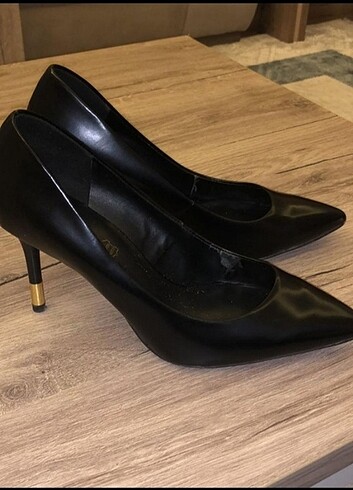 39 Beden ALDO Siyah Stiletto Ayakkabı 