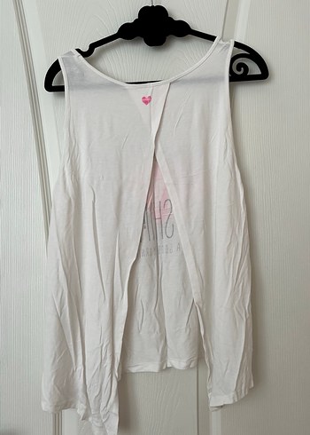 Beyaz Hamile Askılı Tişört - Görsel 2