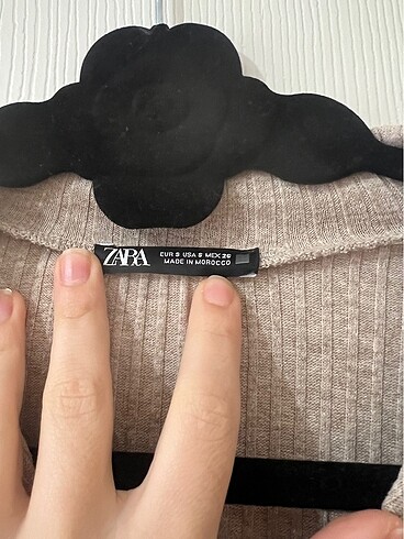 Zara Boz kahve rengi tişört