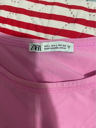 l Beden pembe Renk Zara tişört