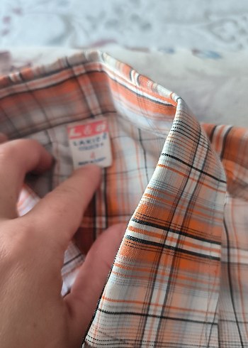 Erkek Gri Kısa Kollu Kareli Gömlek - Görsel 2