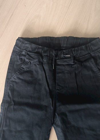 Erkek  çocuk Siyah Loose Fit Denim Pantolon - Görsel 3
