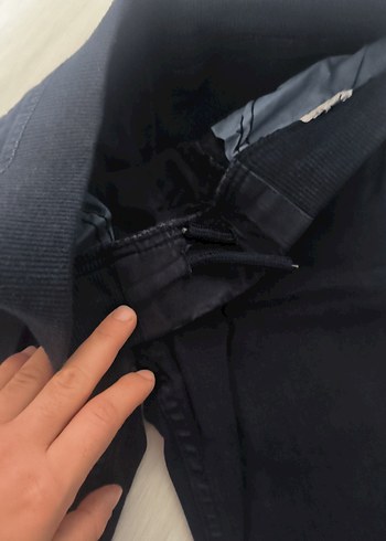 Erkek Çocuk Gri Elastik Bel Rahat Kot Pantolon - Görsel 2